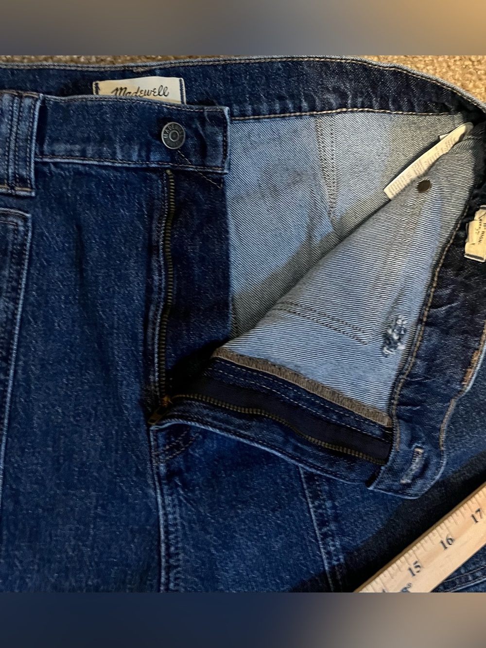Madewell 11” High-Rise Flare Jeans size 14 - Picture 9 of 14